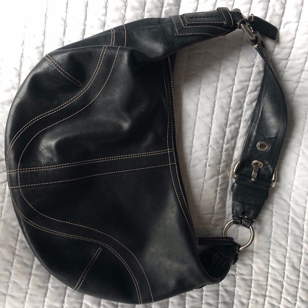 Coach | Bags | Coach Leather Shoulder Handbag Soho Hobo Bag 032